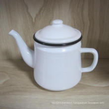 Retro Steel Enamel Teapot Coffee Pot With Lid